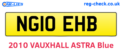 NG10EHB are the vehicle registration plates.