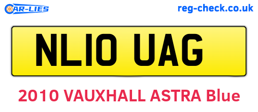 NL10UAG are the vehicle registration plates.