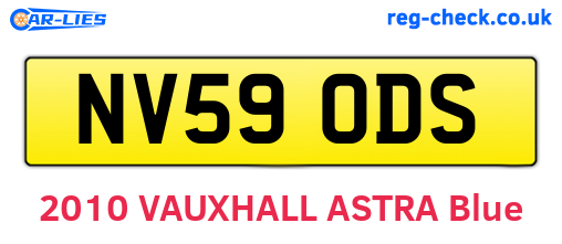 NV59ODS are the vehicle registration plates.