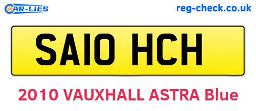 SA10HCH are the vehicle registration plates.