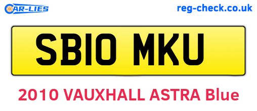 SB10MKU are the vehicle registration plates.