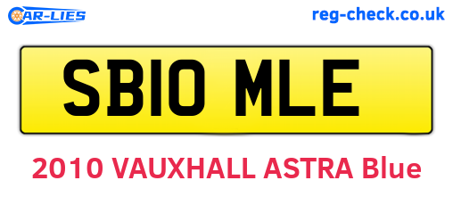 SB10MLE are the vehicle registration plates.