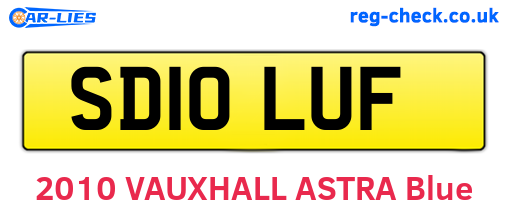 SD10LUF are the vehicle registration plates.