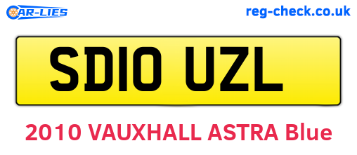 SD10UZL are the vehicle registration plates.