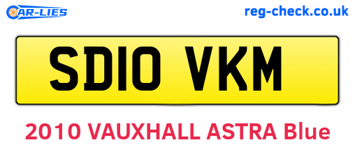 SD10VKM are the vehicle registration plates.