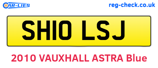 SH10LSJ are the vehicle registration plates.