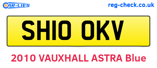 SH10OKV are the vehicle registration plates.
