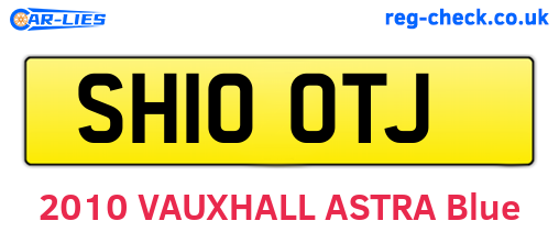 SH10OTJ are the vehicle registration plates.