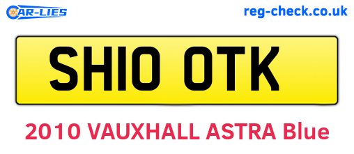SH10OTK are the vehicle registration plates.