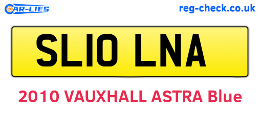 SL10LNA are the vehicle registration plates.