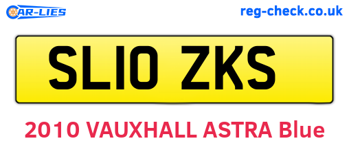 SL10ZKS are the vehicle registration plates.