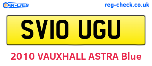 SV10UGU are the vehicle registration plates.