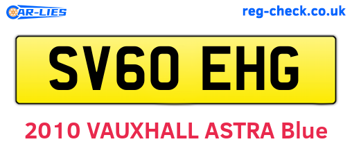 SV60EHG are the vehicle registration plates.