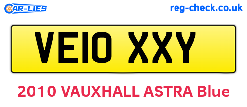 VE10XXY are the vehicle registration plates.