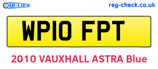 WP10FPT are the vehicle registration plates.