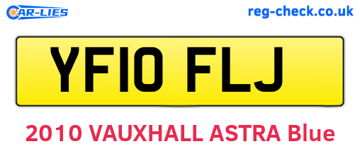 YF10FLJ are the vehicle registration plates.
