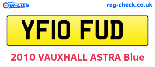 YF10FUD are the vehicle registration plates.