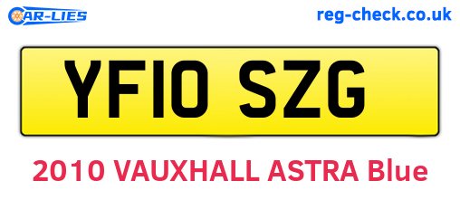 YF10SZG are the vehicle registration plates.