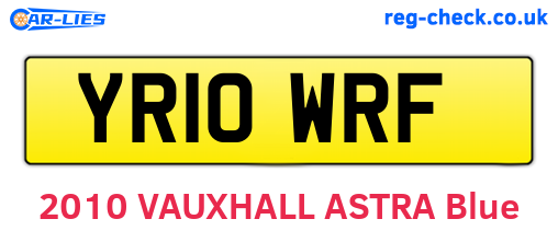 YR10WRF are the vehicle registration plates.