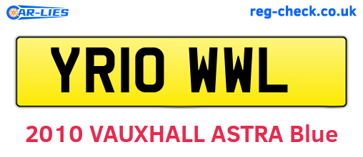 YR10WWL are the vehicle registration plates.