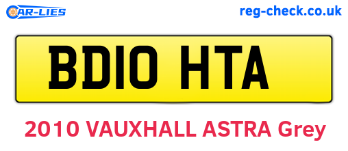 BD10HTA are the vehicle registration plates.
