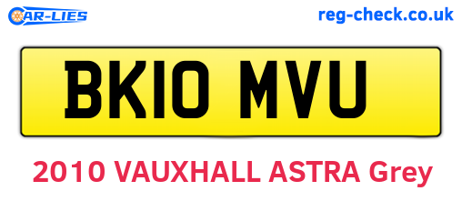 BK10MVU are the vehicle registration plates.