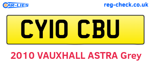 CY10CBU are the vehicle registration plates.