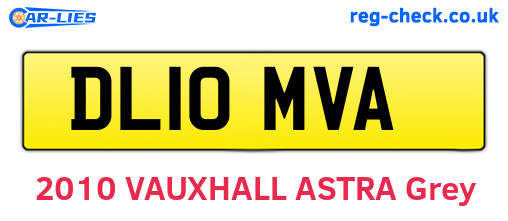 DL10MVA are the vehicle registration plates.