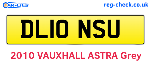 DL10NSU are the vehicle registration plates.