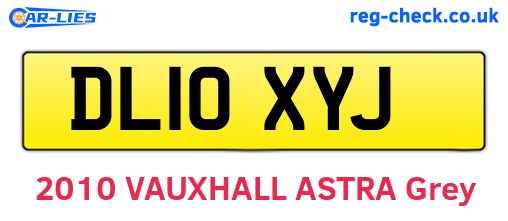 DL10XYJ are the vehicle registration plates.