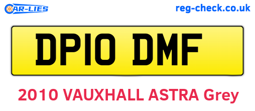 DP10DMF are the vehicle registration plates.