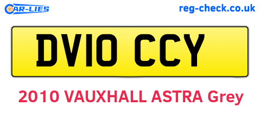 DV10CCY are the vehicle registration plates.