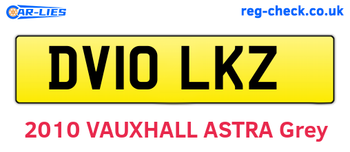 DV10LKZ are the vehicle registration plates.