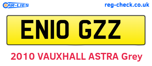 EN10GZZ are the vehicle registration plates.