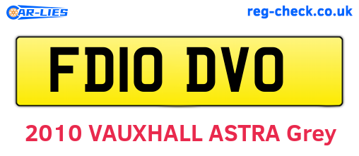 FD10DVO are the vehicle registration plates.