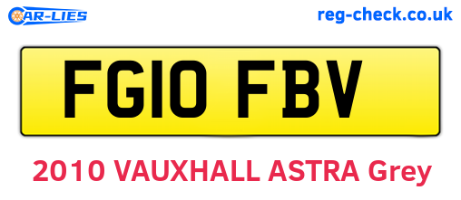 FG10FBV are the vehicle registration plates.