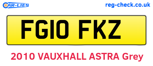 FG10FKZ are the vehicle registration plates.