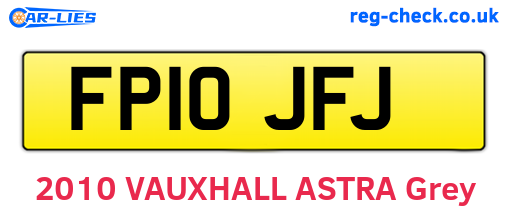 FP10JFJ are the vehicle registration plates.