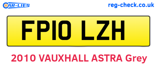 FP10LZH are the vehicle registration plates.