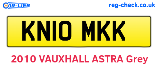 KN10MKK are the vehicle registration plates.