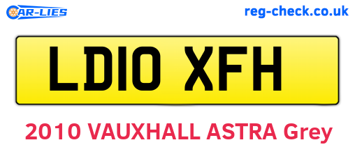 LD10XFH are the vehicle registration plates.