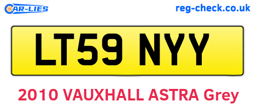 LT59NYY are the vehicle registration plates.