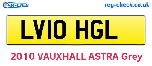 LV10HGL are the vehicle registration plates.