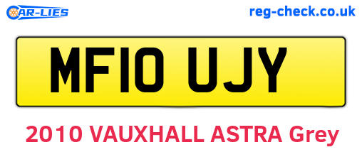 MF10UJY are the vehicle registration plates.