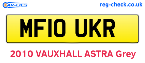 MF10UKR are the vehicle registration plates.