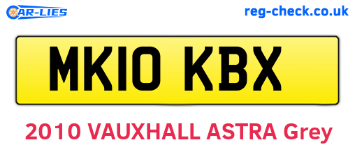 MK10KBX are the vehicle registration plates.