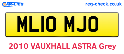 ML10MJO are the vehicle registration plates.