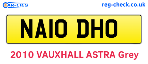 NA10DHO are the vehicle registration plates.