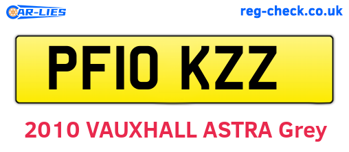 PF10KZZ are the vehicle registration plates.
