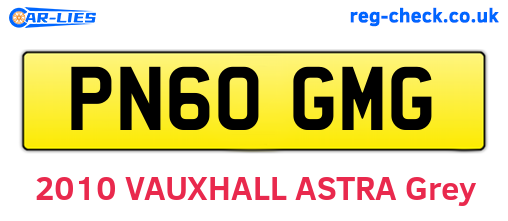 PN60GMG are the vehicle registration plates.